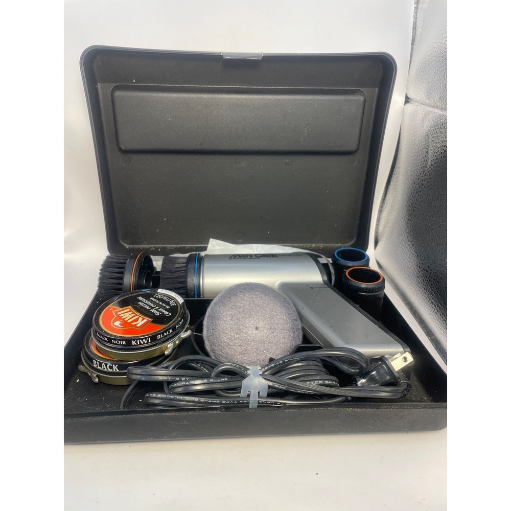 Norelco Man Care Collection Electric Shoe Polishing Kit SP35 1986 Vintage
